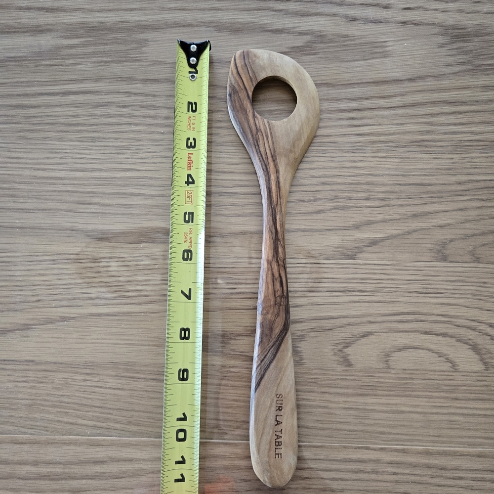 Sur La Table Olive Tree Risotto Spoon. - Picture 2 of 4